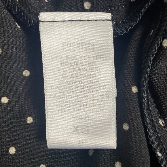 Vintage Y2K BCBGMAXAZRIA Black white polka dot twist halter babydoll stretch XS - Picture 8 of 9